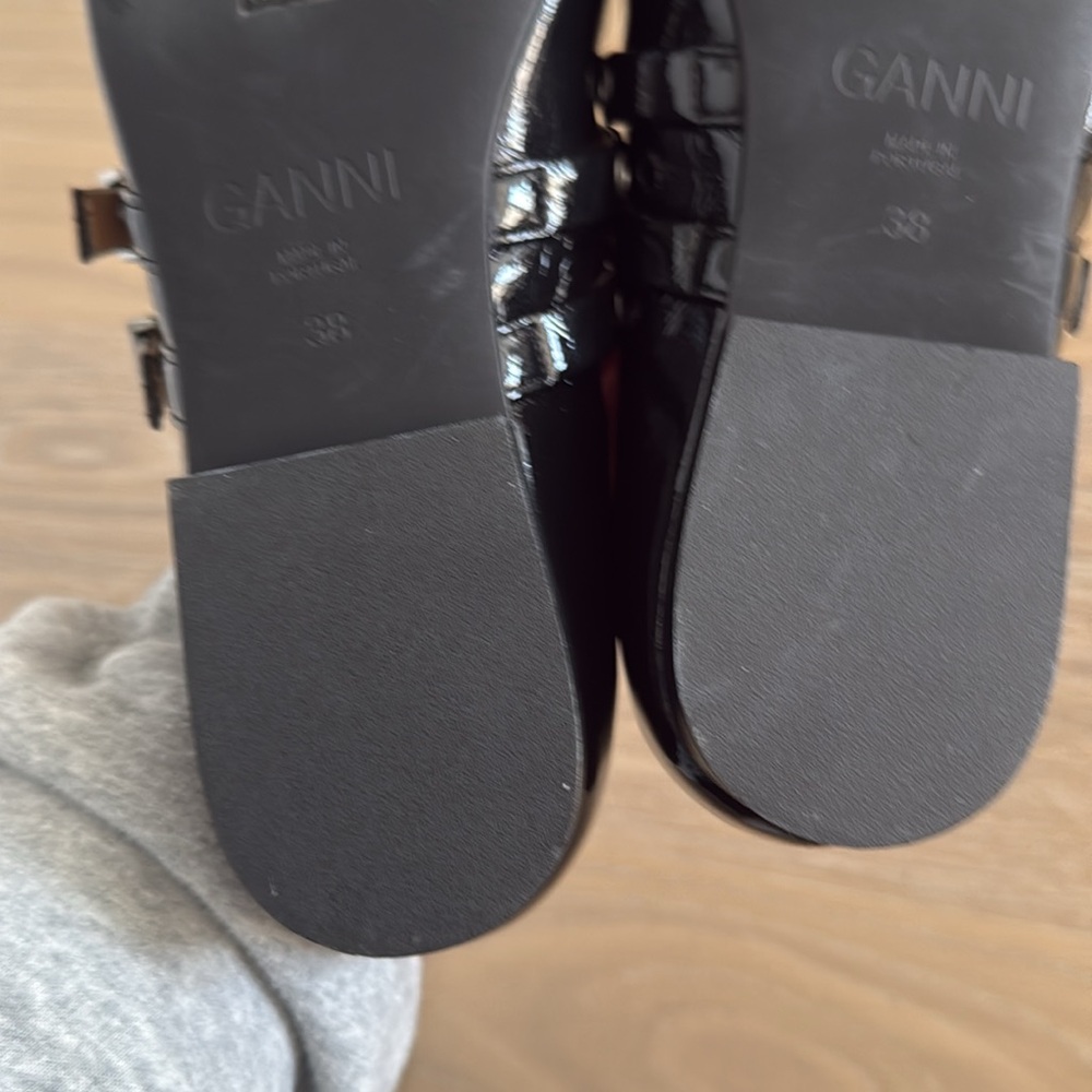 GANNI Pointed Toe Mary Jane Flat - Picture 5 of 5